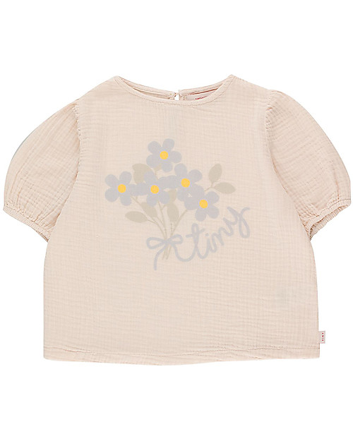 Tiny Cottons Tiny Flowers Puff Shirt - light cream - 100% cotton T-shirts