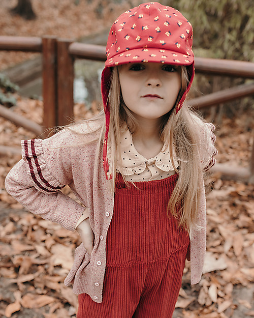 Tiny Cottons Tiny Frills Cardigan - Nude - Merino Wool and Silk Blend Cardigans