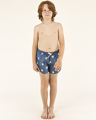Tiny Cottons Trunks Sun - Navy/Yellow Swimming Trunks