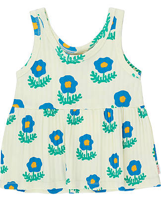 Tiny Cottons Violet Tank Top - Pastel Yellow Lapis Blue - Pima Cotton Tank Tops