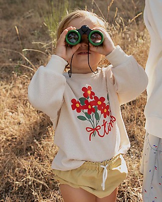 Tiny Cottons Waffle Baby Sweatshirt - Pink/Bouquet - Elasticated Pima Cotton Sweatshirts