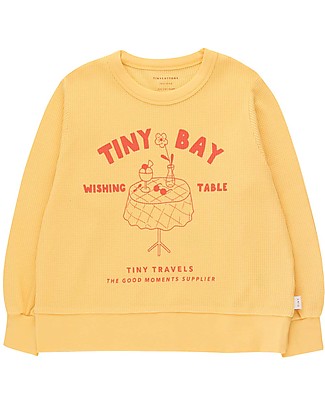 Tiny Cottons Wishing Table Sweatshirt - Yellow/Red - Pima Cotton Sweatshirts