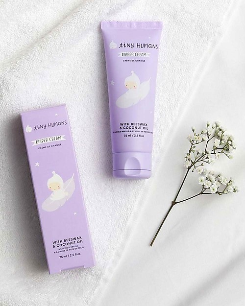 Tiny Humans Baby Diaper Cream, Beeswax and Coconut Oil - 75 ml Nappy Creams