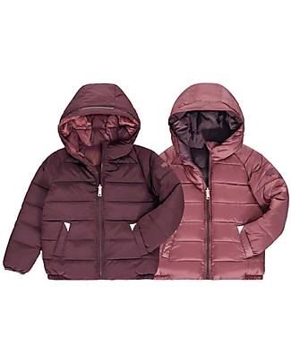 Toastie Kids Ecoreversible Puffer - Matte Black Cherry/Berry Down Jacket