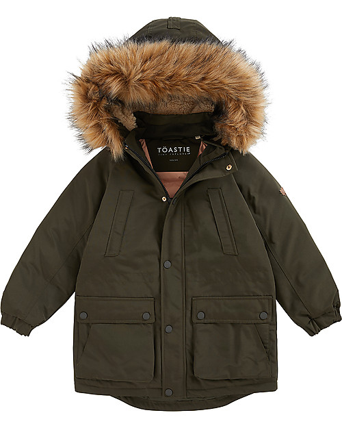 Toastie Kids North Star Parka - Olive - Eco Faux-Down Fill Coats