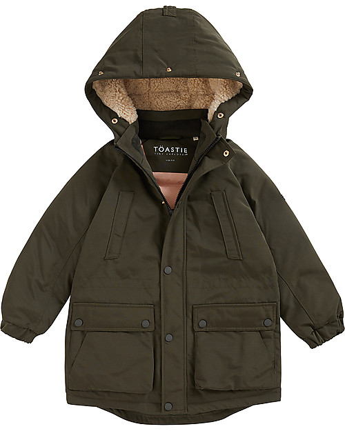 Toastie Kids North Star Parka - Olive - Eco Faux-Down Fill Coats