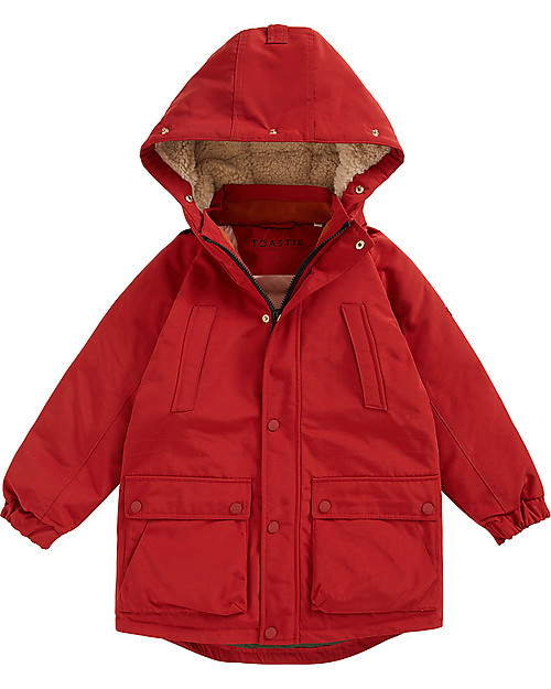 Toastie Kids North Star Parka - Persimmon - Eco Faux-Down Fill Coats