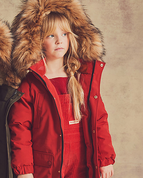 Toastie Kids North Star Parka Persimmon Eco Faux-Down Fill