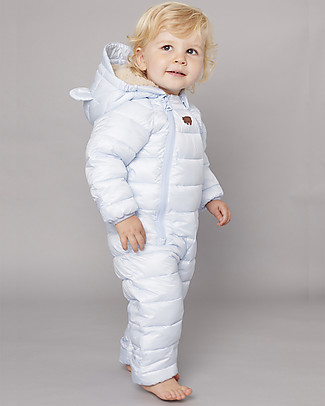 Toastie Kids Quilted Onesie -Sky Blue - Sorona Eco Down Fill Rompers