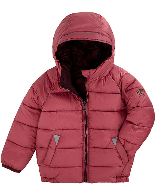 Toastie Kids Sustainable Reversible Puffer Jacket - Cherry&Rose Pink - Eco Down Fill Down Jacket