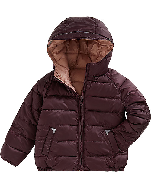 Toastie Kids Sustainable Reversible Puffer Jacket - Cherry/Blossom - Eco Down Fill Down Jacket