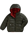 Toastie Kids Sustainable Reversible Puffer Jacket - Khaki/Parsimmon - Eco Down Fill Down Jacket