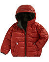 Toastie Kids Sustainable Reversible Puffer Jacket - Khaki/Parsimmon - Eco Down Fill Down Jacket