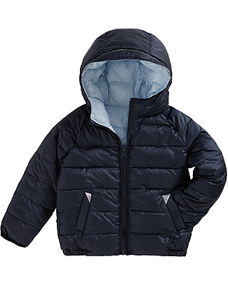 Toastie Kids Sustainable Reversible Puffer Jacket - Ocean/Sky - Eco Down Fill Coats