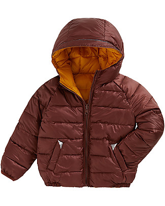 Toastie Kids Sustainable Reversible Puffer Jacket - Ochre/Chestnut - Eco Down Fill Coats