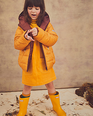Toastie Kids Sustainable Reversible Puffer Jacket - Ochre/Chestnut - Eco Down Fill Coats