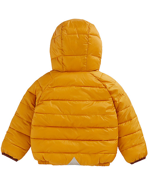Toastie Kids Sustainable Reversible Puffer Jacket - Ochre/Chestnut - Eco Down Fill Down Jacket