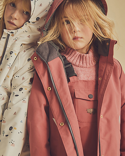 Toastie Kids Waterproof Raincoat with Thermal Lined - Pink - Recycled Material Waterproof