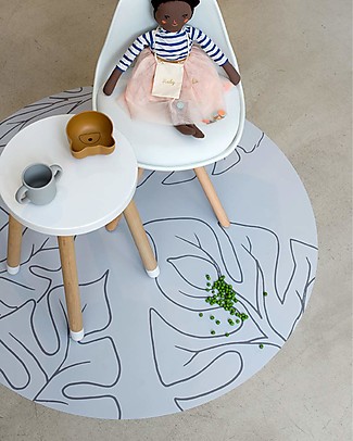 Toddlekind Clean Wean Mats - Jungle - Grey - 105 cm - Non-toxic and Safe! Carpets