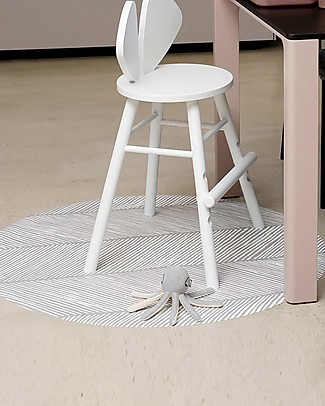 Toddlekind Clean Wean Mats - Sandy Lines - Stone - 105 cm - Non-toxic and Safe! Carpets