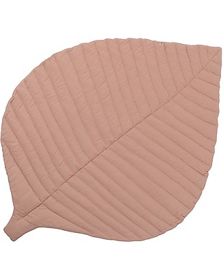 Toddlekind Organic Cotton Leaf Mats - Sea Shell - 128x96 cm - The Perfect Topper for Your Playmat! Carpets