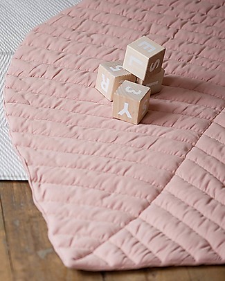 Toddlekind Organic Cotton Leaf Mats - Sea Shell - 128x96 cm - The Perfect Topper for Your Playmat! Carpets
