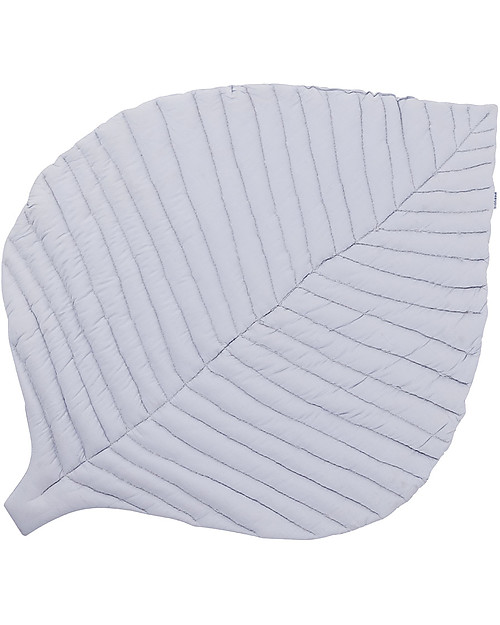Toddlekind Organic Cotton Leaf Mats - Stone - 128x96 cm - The Perfect Topper for Your Playmat! Padded Playmats