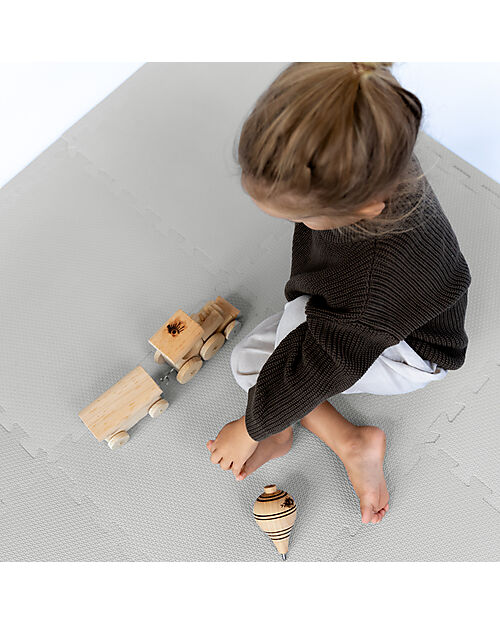 Toddlekind Playmat - Classic Collection -  Stone/Grey - 131 x 131 cm Puzzle Mats