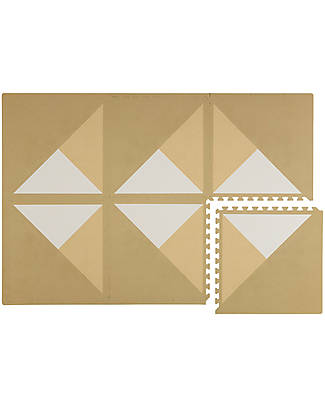 Toddlekind Playmat - Kyte Collection - Sandstone/Beige - 60x60 cm Puzzle Mats