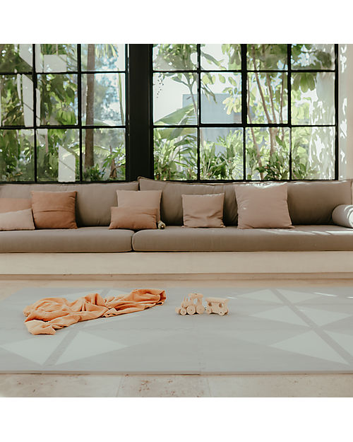 Toddlekind Playmat - Kyte Collection - Storm/Grey - 120x180 cm Puzzle Mats