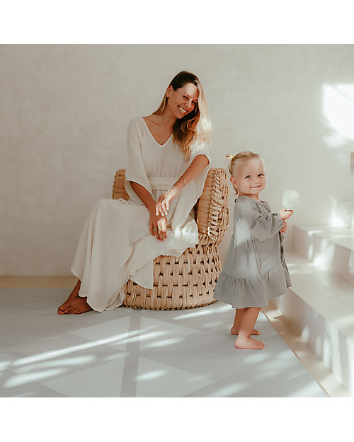 Toddlekind Playmat - Kyte Collection - Storm/Grey - 120x180 cm Puzzle Mats