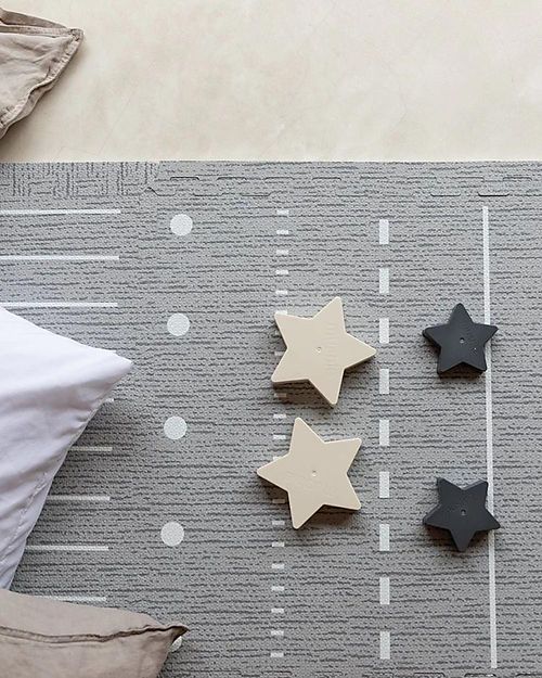 Toddlekind Prettier Playmats - Berber - Storm - 120x180 cm - Includes 6 Squares! Puzzle Mats