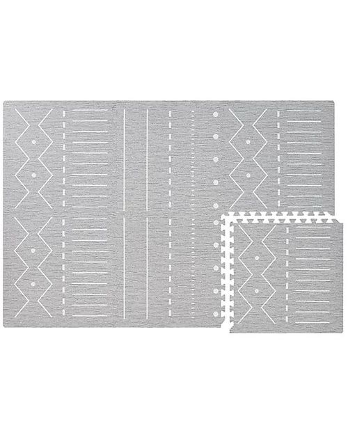 Toddlekind Prettier Playmats - Berber - Storm - 120x180 cm - Includes 6 Squares! Puzzle Mats