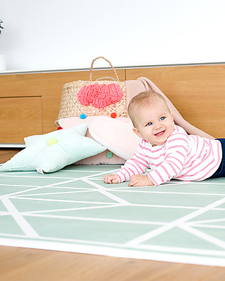 Toddlekind Prettier Playmats - Nordic Neo Matcha - 120x180 cm Puzzle Mats