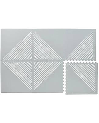Toddlekind Prettier Playmats - The Sandy Line - Stone - 120x180 cm - Includes 6 Squares! Puzzle Mats