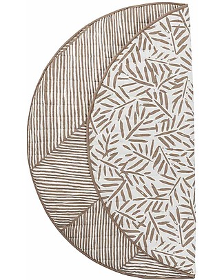 Toddlekind Reversible Luxe Nappy-Free Water-Resitant Baby Mats - Brown - 123cm Carpets