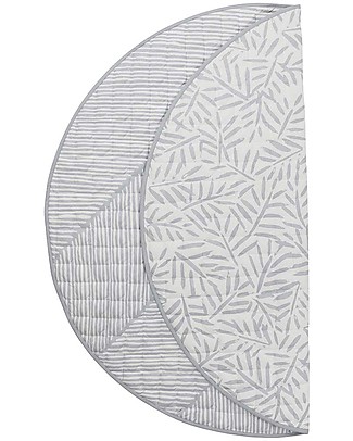 Toddlekind Reversible Luxe Nappy-Free Water-Resitant Baby Mats - Grey - 123cm Carpets