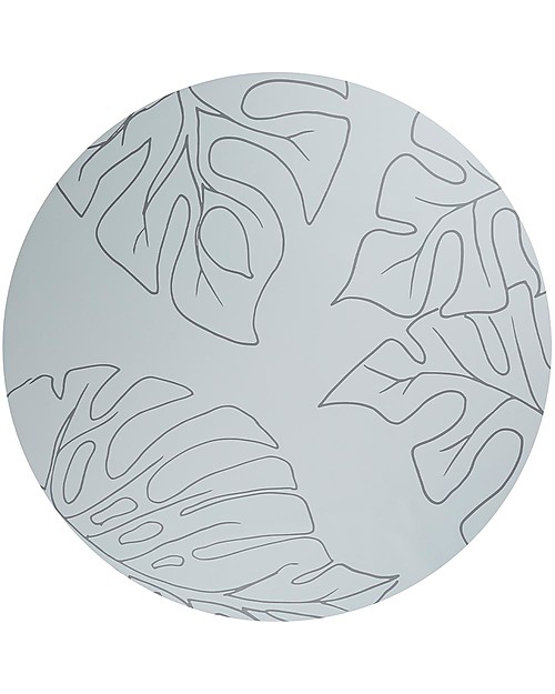 Toddlekind Splat Mats - Multipurpose Waterproof Rug - Jungle - Gray - 105 cm - Perfect Under the High Chair! High Chair Mats