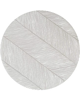 Toddlekind Splat Mats - Multipurpose Waterproof Rug - Stripes - Gray - 105 cm - Perfect Under the High Chair! High Chair Mats