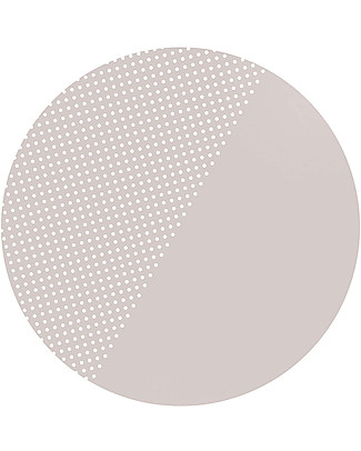 Toddlekind Splat Mats - Waterproof Multipurpose Rug - Beige Polka Dot - 105 cm - Perfect Under the High Chair! Mats