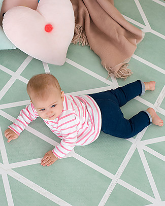 Toddlekind Stackable Foam Playmat - Nordic Neo Matcha - 120x180 cm Playmats