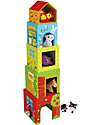 Tooky Toy 5 Stacking Boxes - Farm - From 12 Months Wooden Blocks and Construction Sets