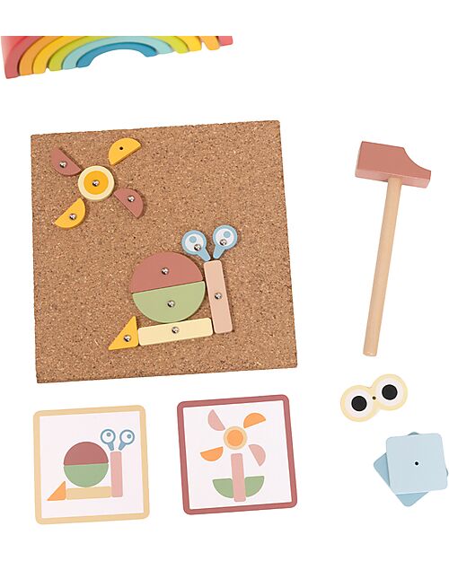 Tooky Toy Educational Game - Tap Tap - Over 20 Modular Shapes! - 4+ Years STEM toys