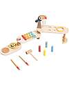 Tooky Toy Foldable Wooden Music Set - 32.2 x 12 x 29.1 cm - 3+ Years Musical Instruments