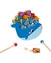 Tooky Toy Multifunctional Wooden Toy - Easy Fishing with Magnet - 25 Pieces - 21.8 x 22 x 4.5 cm - 3+ Years Magnetic Games