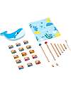 Tooky Toy Multifunctional Wooden Toy - Easy Fishing with Magnet - 25 Pieces - 21.8 x 22 x 4.5 cm - 3+ Years Magnetic Games