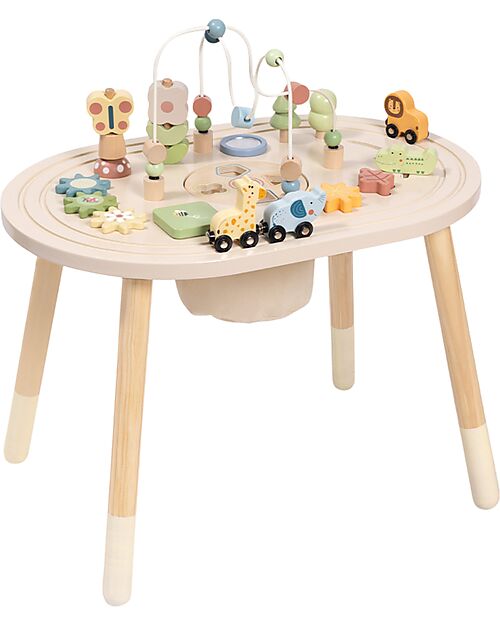 Tooky Toy Oval Multiactivity Table - 60 x 40 x 55.5 cm - 18m+ Sensory Games_