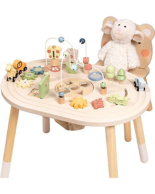 Tooky Toy Oval Multiactivity Table - 60 x 40 x 55.5 cm - 18m+ Sensory Games_