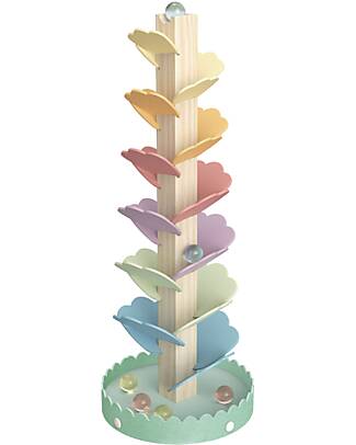 Tooky Toy Wooden Ball Track - ø 14 x 36.7 cm - From 3 Years Newborn Toys_