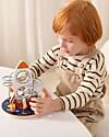 Tooky Toy Wooden Bead Maze - Rocket - 16 x 16 x 18.7 cm - From 12 Months Newborn Toys_